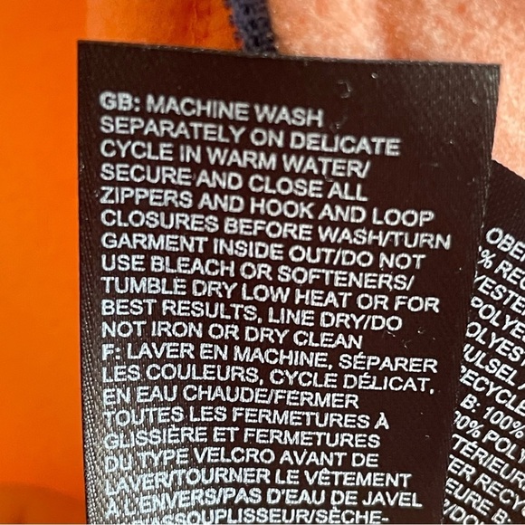 The North Face Mcellison Orange Fleece Jacket Size Large NWT - Picture 10 of 13